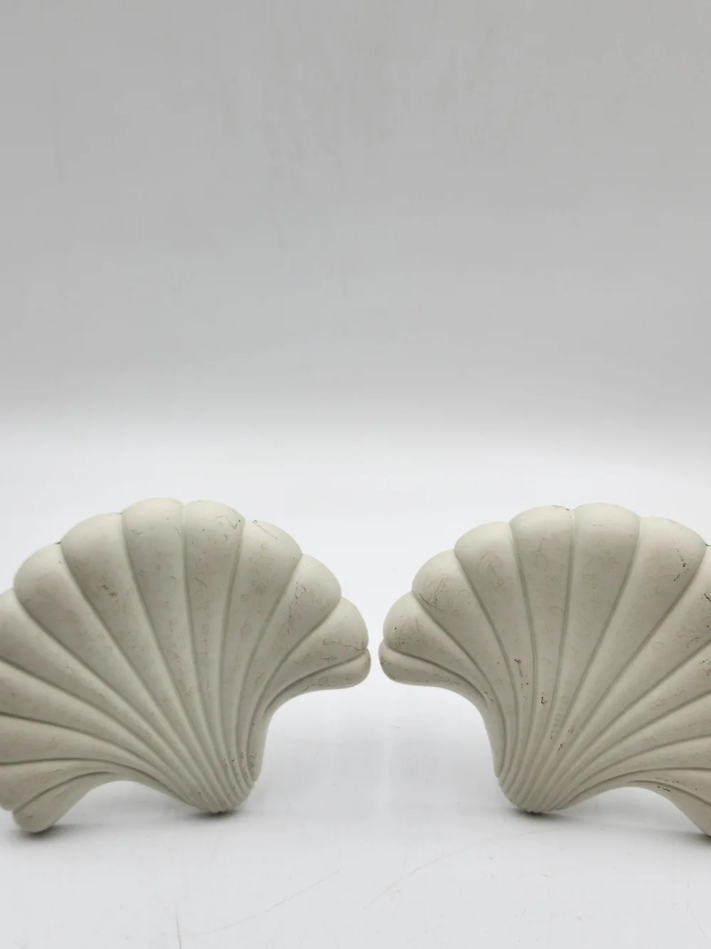 Pair of White Shell Curtain Tie Backs